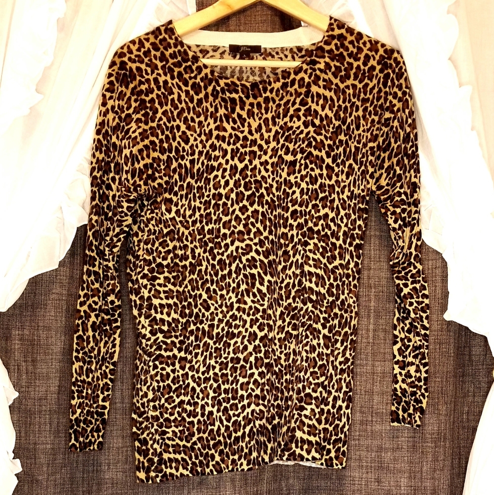 J. Crew Tippi Leopard Sweater